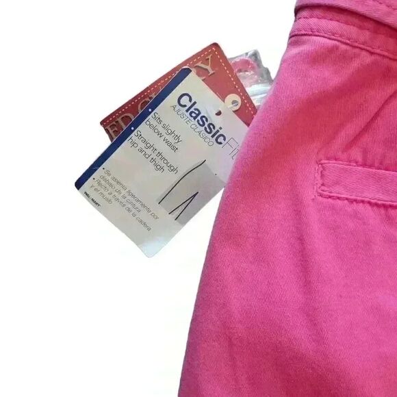 Faded Glory Women's Washed Racy Pink Cotton Classic Fit Shorts NEW - Picture 9 of 9